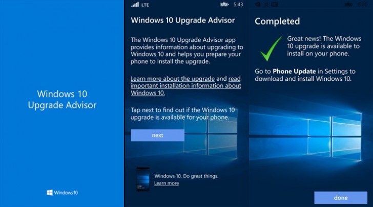 Upgrade advisor windows 10 phone download